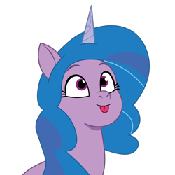 Size: 1200x1200 | Tagged: safe, artist:prixy05, imported from derpibooru, izzy moonbow, pony, unicorn, :p, g5, my little pony: tell your tale, simple background, solo, tongue out, transparent background, vector