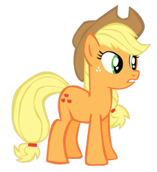 Size: 682x744 | Tagged: safe, artist:benpictures1, imported from ponybooru, part of a set, applejack, earth pony, pony, magic duel, applejack's hat, clothes, cowboy hat, cute, female, hat, inkscape, jackabetes, mare, simple background, solo, transparent background, vector