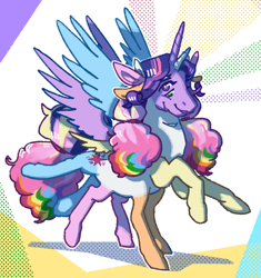 Size: 2048x2183 | Tagged: safe, artist:poniesart, imported from derpibooru, applejack, fluttershy, pinkie pie, rainbow dash, rarity, twilight sparkle, alicorn, pony, appleflaritwidashpie, eight legs, fusion, fusion:applejack, fusion:fluttershy, fusion:pinkie pie, fusion:rainbow dash, fusion:rarity, fusion:twilight sparkle, horn, mane six, multiple ears, multiple eyes, multiple horns, multiple mouths, multiple wings, six ears, six eyes, six wings, solo, wings