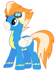 Size: 781x1024 | Tagged: safe, imported from derpibooru, pegasus, clothes, firestreak, solo, uniform, vector, wonderbolts uniform