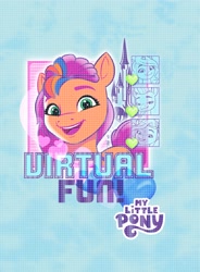 Size: 1738x2359 | Tagged: safe, imported from derpibooru, izzy moonbow, pipp petals, sunny starscout, zipp storm, earth pony, pegasus, pony, unicorn, .svg available, abstract background, castle, catalog, female, g5, heart, mane stripe sunny, mare, my little pony logo, official, text, vector