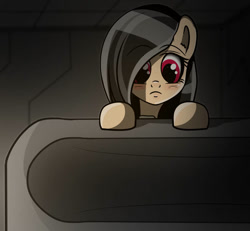 Size: 930x859 | Tagged: safe, artist:undisputed, imported from derpibooru, oc, oc only, oc:dahlia do, pegasus, bunk bed, fanfic, fanfic art, frown, pegasus oc, stare, wings