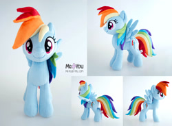 Size: 1800x1326 | Tagged: safe, artist:meplushyou, imported from derpibooru, rainbow dash, pegasus, pony, irl, photo, plushie, solo