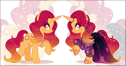 Size: 3800x1984 | Tagged: safe, artist:dixieadopts, imported from derpibooru, oc, oc:sunstone, pony, unicorn, clothes, dress, female, mare, solo