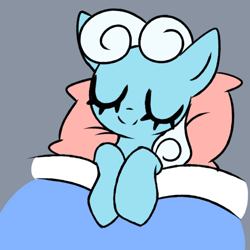 Size: 2000x2000 | Tagged: safe, anonymous artist, imported from twibooru, linky, shoeshine, earth pony, pony, bed, comfy, eyes closed, female, hooves, image, mare, pillow, png, sleeping, solo