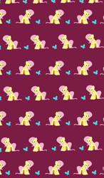 Size: 3500x6000 | Tagged: safe, artist:kittyrosie, imported from derpibooru, fluttershy, pegasus, pony, cute, eyes closed, open mouth, shyabetes, simple background, wallpaper