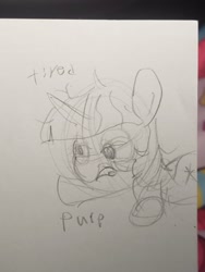 Size: 3024x4032 | Tagged: safe, artist:purppone, twilight sparkle, pony, doodle, female, mare, photo, sketch, sketch dump, solo, tired