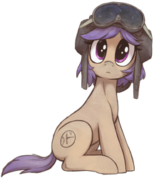 Size: 1524x1763 | Tagged: safe, artist:t72b, imported from derpibooru, oc, oc only, oc:tenk pone, earth pony, pony, derpibooru community collaboration, 2024 community collab, dirty, dust, female, goggles, hat, helmet, looking at you, mare, simple background, sitting, solo, transparent background