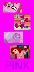 Size: 576x1228 | Tagged: safe, artist:carlosuriel13, imported from derpibooru, pinkie pie, earth pony, pony, ariel, disney, disney princess, female, fork, pink, smiling, spinel, spinel (steven universe), star butterfly, star vs the forces of evil, steven universe, the little mermaid
