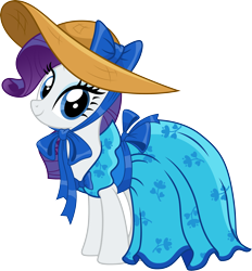 Size: 3000x3239 | Tagged: safe, artist:cloudy glow, imported from derpibooru, rarity, pony, unicorn, .ai available, clothes, dress, female, hat, high res, simple background, smiling, solo, transparent background, vector