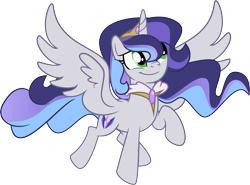 Size: 6738x4986 | Tagged: safe, artist:shootingstarsentry, imported from derpibooru, oc, oc only, oc:celestial harvest, alicorn, pony, absurd, female, mare, offspring, parent:king sombra, parent:princess celestia, parents:celestibra, simple background, solo, transparent background