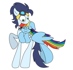 Size: 750x720 | Tagged: safe, artist:dasher666, artist:swirlyquill, edit, imported from derpibooru, rainbow dash, soarin', pegasus, pony, female, male, shipping, soarindash, straight