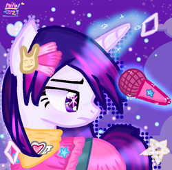 Size: 660x654 | Tagged: source needed, safe, artist:magicalmilo!, imported from derpibooru, pony, unicorn, ai hoshino, anime, not twilight sparkle, oshi no ko, ponified