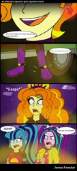 Size: 640x1419 | Tagged: safe, artist:jenna56, imported from derpibooru, adagio dazzle, aria blaze, sonata dusk, human, comic:equestria world (jenna56), equestria girls, 4 panel comic, allegro amoroso, comic, equestria guys, female, male, rule 63