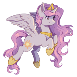 Size: 2500x2500 | Tagged: safe, artist:shiromidorii, imported from derpibooru, princess celestia, pony, pink-mane celestia, simple background, solo, transparent background