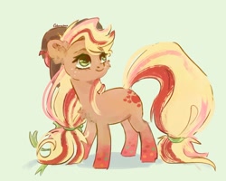 Size: 2560x2048 | Tagged: safe, artist:colorbrush, imported from derpibooru, applejack, earth pony, pony, chest fluff, ear fluff, rainbow power, solo