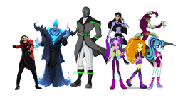 Size: 1192x670 | Tagged: safe, imported from derpibooru, adagio dazzle, aria blaze, sonata dusk, equestria girls, blackfire, clothes, converse, dc comics, disney, doctor eggman, green goblin, hades, hercules, marvel, shoes, simple background, sonic the hedgehog (series), the dazzlings, transparent background, vector