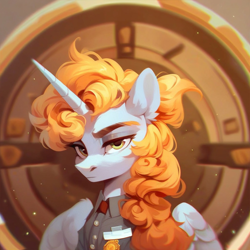 Size: 1024x1024 | Tagged: safe, artist:fire ray, imported from derpibooru, oc, oc only, oc:fire ray, alicorn, pony, ai assisted, ai content, general, male, solar empire