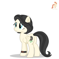 Size: 1500x1500 | Tagged: safe, artist:r4hucksake, imported from derpibooru, oc, oc only, oc:dahlia noir, pegasus, pony, female, mare, simple background, solo, transparent background