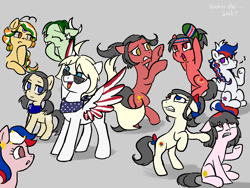 Size: 1024x768 | Tagged: safe, artist:brella, imported from derpibooru, pony, bomb, china, india, japan, nation ponies, north korea, pakistan, philippines, politics, ponified, russia, south korea, taiwan, united states, weapon