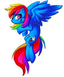 Size: 652x778 | Tagged: safe, artist:magictrip, imported from derpibooru, rainbow dash, pegasus, pony, female, flying, looking at you, mare, simple background, smiling, smirk, solo, transparent background