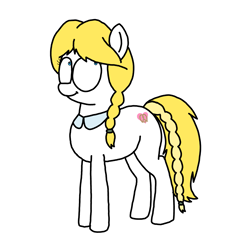 Size: 3023x3351 | Tagged: safe, artist:professorventurer, imported from derpibooru, oc, oc:adelinde, earth pony, pony, braid, braided ponytail, braided tail, earth pony oc, female, german, mare, not aryanne, ponytail, smiling, tail