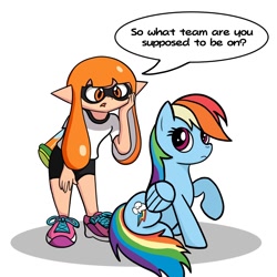 Size: 1080x1080 | Tagged: safe, artist:zodiacx10, imported from derpibooru, rainbow dash, inkling, splatoon