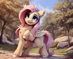 Size: 4000x3250 | Tagged: safe, imported from derpibooru, fluttershy, pegasus, pony, ai content, ai generated, generator:easyfluff v11.2, generator:stable diffusion, prompter:raif, solo