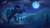 Size: 3840x2160 | Tagged: safe, artist:strafe blitz, imported from derpibooru, oc, oc only, pegasus, semi-anthro, bipedal, cliff, forest, gun, moon, nature, night, pegasus oc, solo, stars, tree, weapon, wings