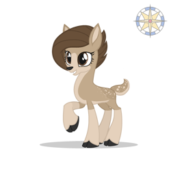 Size: 2000x2000 | Tagged: safe, artist:r4hucksake, imported from derpibooru, oc, oc:pine, deer, female, simple background, solo, transparent background