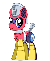 Size: 3913x4774 | Tagged: safe, artist:trackheadtherobopony, imported from derpibooru, oc, oc only, oc:trackhead, pony, robot, robot pony, show accurate, simple background, solo, transparent background, vector