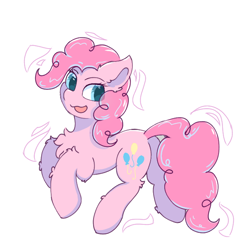 Size: 674x667 | Tagged: safe, artist:infinaitly, imported from derpibooru, pinkie pie, earth pony, pony, chest fluff, simple background, solo, white background