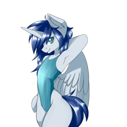 Size: 2000x2000 | Tagged: artist needed, source needed, safe, imported from derpibooru, oc, oc only, oc:prince nova, alicorn, anthro, looking at you, simple background, spread wings, transparent background, wings