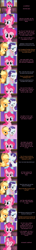 Size: 2000x13834 | Tagged: safe, artist:mlp-silver-quill, imported from derpibooru, applejack, pinkie pie, rarity, earth pony, pony, unicorn, comic:pinkie pie says goodnight, friendship is magic, angry, argument, comic, crying, dialogue, eyes closed, female, fight, friendshipping, funny, heart, thumbnail is a stick, trio