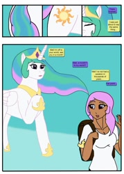 Size: 564x789 | Tagged: safe, artist:sephirothwolf, imported from derpibooru, princess celestia, female, human to anthro, mare, transformation, transformation sequence