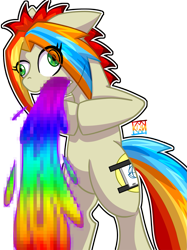 Size: 957x1280 | Tagged: safe, artist:ginpu, imported from derpibooru, oc, pony, solo, vomit