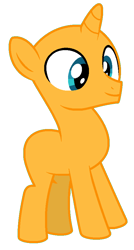 Size: 494x922 | Tagged: safe, artist:margarets-bases, imported from derpibooru, pony, unicorn, bald, base, colt, foal, male, simple background, smiling, solo, transparent background