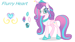 Size: 1920x1080 | Tagged: safe, artist:starlinasentryyt, imported from derpibooru, princess flurry heart, alicorn, pony, base used, crown, female, hoof shoes, jewelry, mare, older, older flurry heart, peytral, princess shoes, regalia, simple background, solo, white background