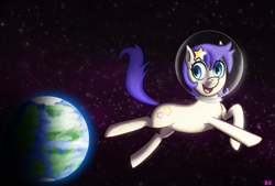 Size: 1600x1080 | Tagged: safe, artist:blankedsoul, imported from derpibooru, star dancer, earth pony, my little pony: the manga, solo, space