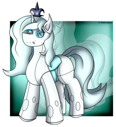 Size: 1184x1300 | Tagged: safe, artist:thebenalpha, imported from derpibooru, oc, oc:grazia, changeling, changeling queen, original species, female, gift art, plushie, simple background