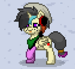 Size: 503x462 | Tagged: safe, imported from derpibooru, oc, oc:meezy, alicorn, pony, pony town, dancing, event, nonbinary, pixel art, ponyfest online, solo