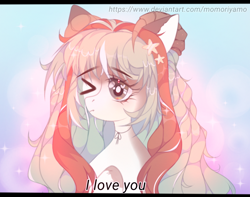 Size: 1266x997 | Tagged: safe, imported from derpibooru, oc, earth pony, pony, '90s, 90s anime, anime style, cute, digital art, digital painting, love, shy