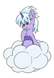 Size: 1669x2396 | Tagged: safe, artist:wapamario63, imported from ponybooru, cloudchaser, pegasus, pony, bipedal, bra, bra on pony, chest fluff, clothes, cloud, crossover, cute, female, grin, implied alicorn, mare, palworld, simple background, smiling, solo, transparent background, underwear