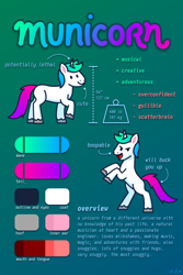 Size: 1600x2400 | Tagged: safe, artist:municorn, imported from derpibooru, oc, oc only, oc:municorn, rearing, reference sheet, tall