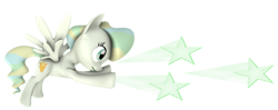 Size: 1280x505 | Tagged: safe, artist:transparentjiggly64, imported from derpibooru, vapor trail, pegasus, 3d, simple background, stars, transparent background