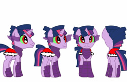 Size: 838x542 | Tagged: safe, artist:darkduskshine, imported from derpibooru, twilight sparkle, pony, unicorn, armor, bevor, boots, clothes, corrupted dusk shine, dark dusk shine, dark magic, dark shine, dusk is anakin, dusk shine, evil dusk, eye mist, green sclera, king dusk, king dusk shine, magic, midnight sparkle, red iris, robe, rule 63, shoes, simple background, solo, sombra eyes, sombra's robe, tyrant shine, umbra's robe, unicorn dusk shine, white background