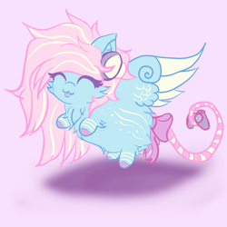 Size: 3000x3000 | Tagged: safe, artist:umbrapone, imported from derpibooru, oc, pegasus, :p, adoptable, butt fluff, chest fluff, chibi, controller, cute, ear fluff, headphones, leg fluff, long tail, tail, tongue out