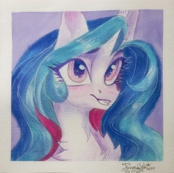 Size: 3072x3050 | Tagged: safe, artist:jsunlight, imported from derpibooru, princess celestia, alicorn, pony, solo, traditional art