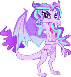 Size: 6623x7111 | Tagged: safe, artist:shootingstarsentry, imported from derpibooru, oc, oc only, oc:pyra, dragon, absurd resolution, female, not aria blaze, not species swap, not starlight glimmer, offspring, parent:garble, parent:princess ember, parents:emble, simple background, solo, transparent background