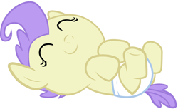 Size: 3712x2272 | Tagged: safe, artist:3d4d, imported from derpibooru, cream puff, earth pony, pony, baby, baby pony, creambetes, cute, eyes closed, female, filly, foal, simple background, solo, white background